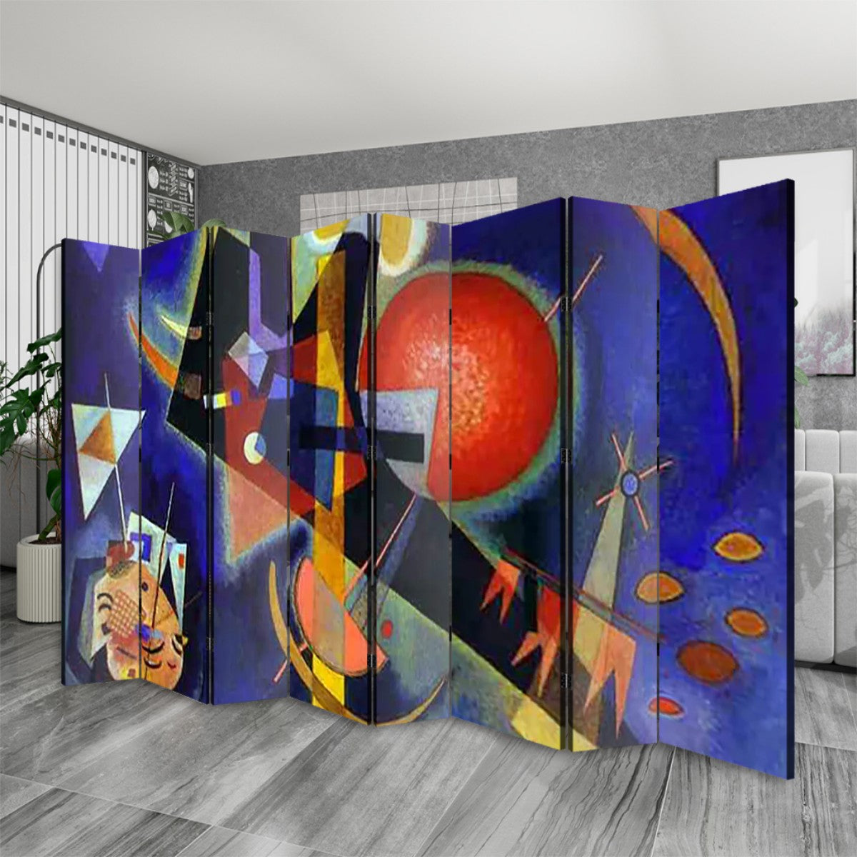 Abstract Art 8 Panel Room Divider