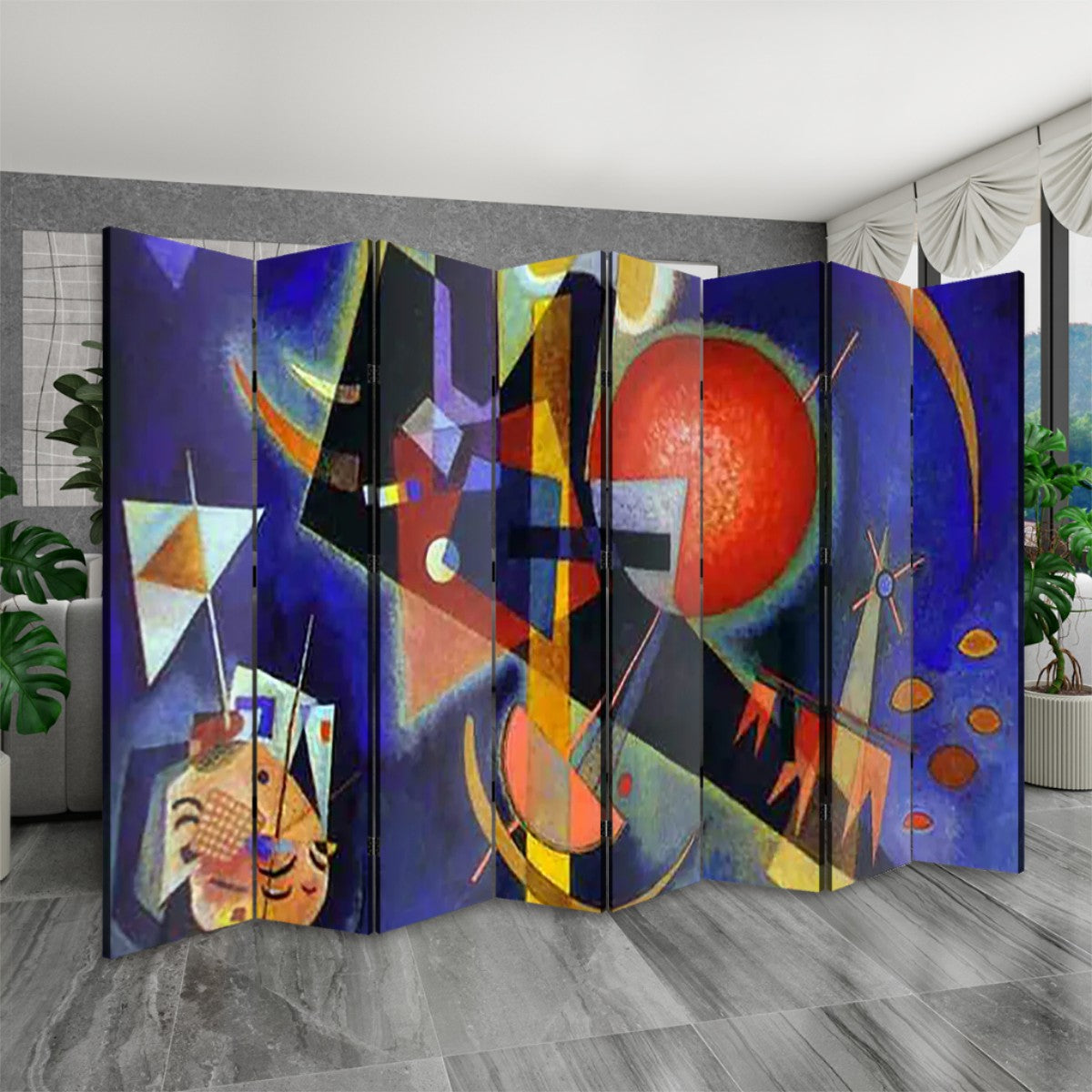Abstract Art 8 Panel Room Divider